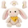 Depesche 12448 SNUKIS Hase Daffy Beige Mit Halstuch 18cm Plüsch Kuscheltier -Spielzeug Verkauf 0012448 0012448 12448 1 image zoom