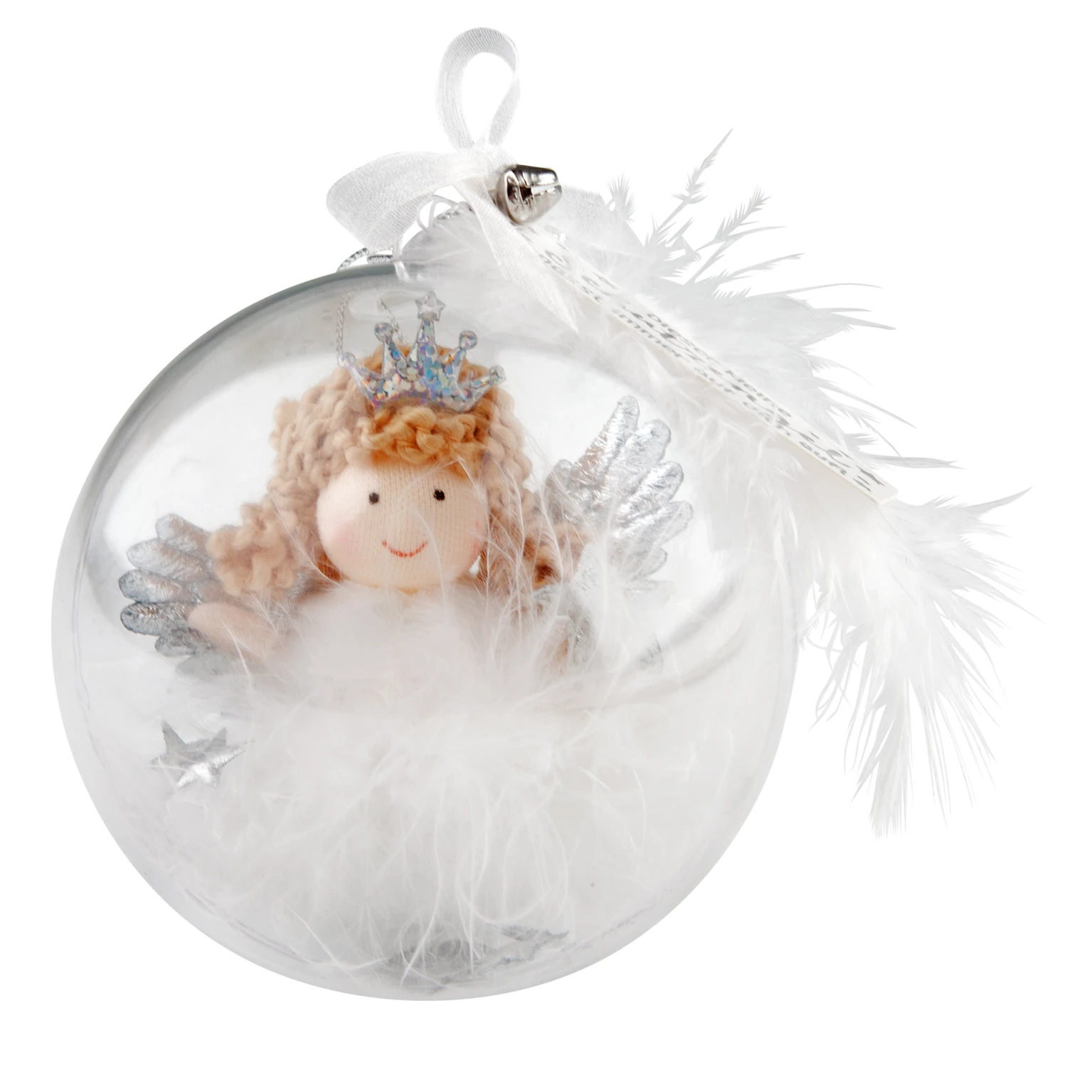 Depesche 10785 Schutzengel In Christbaum-Kugel - Silber Passt Immer Auf Dich Auf 3 Depesche 10785 Schutzengel In Christbaum-Kugel - Silber Passt Immer Auf Dich Auf