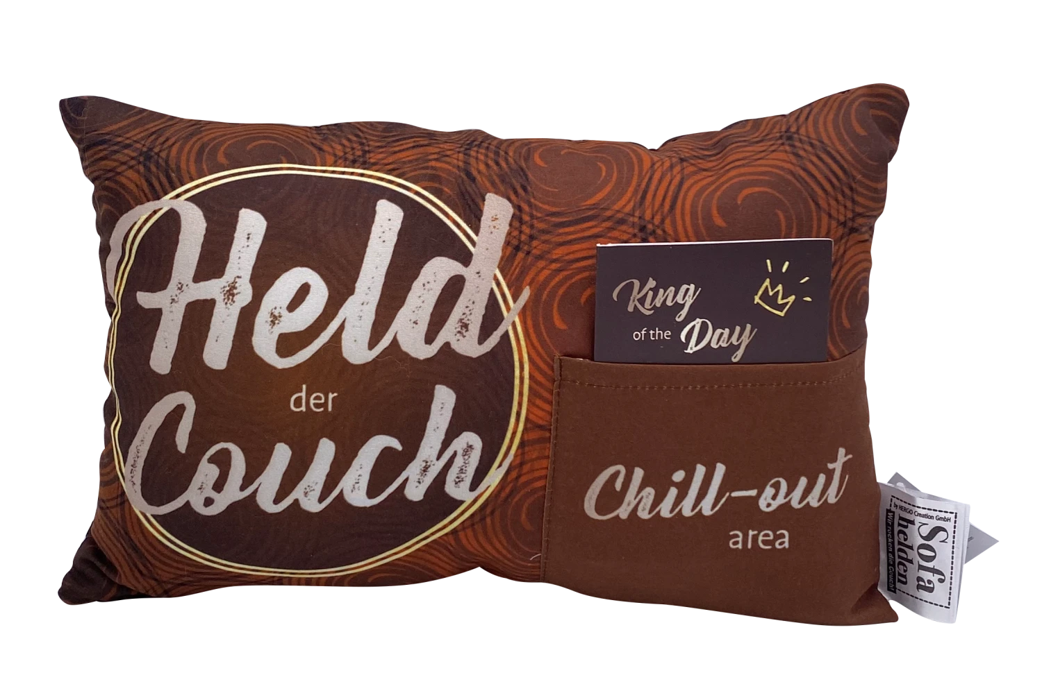 Hergo Geschenk-Kissen Mit Tasche 30x20cm - 1922 Held Der Couch 3 Hergo Geschenk-Kissen Mit Tasche 30x20cm - 1922 Held Der Couch