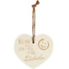 Kleines Vintage-Herz Aus Holz "Beginne Jeden Tag Mit Einem Lächeln" 24006 -Spielzeug Verkauf 24006