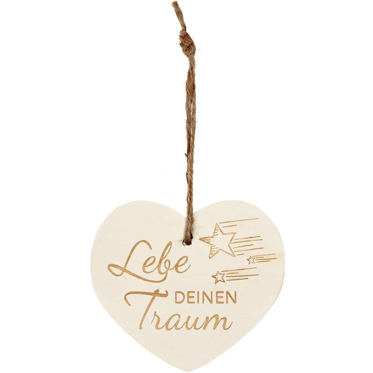 Kleines Vintage-Herz Aus Holz "Lebe Deinen Traum" 24008 3 Kleines Vintage-Herz Aus Holz "Lebe Deinen Traum" 24008