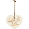 Kleines Vintage-Herz Aus Holz "Liebe Ist Leben" 24009 2 Kleines Vintage-Herz Aus Holz "Liebe Ist Leben" 24009 -Spielzeug Verkauf 24009