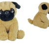 Sitzender Hund Mops Plüsch Kuscheltier Ca 16cm (2729) -Spielzeug Verkauf 2729