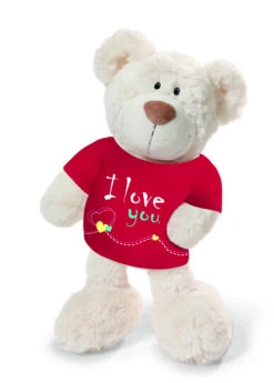 Nici 37756.1 Classic Bear Creme Mit Rotem T-Shirt "I Love You" 35cm Plüsch Schlenker -Spielzeug Verkauf 37756 1 1
