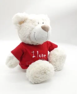 Nici 37756.1 Classic Bear Creme Mit Rotem T-Shirt "I Love You" 35cm Plüsch Schlenker -Spielzeug Verkauf 37756 1 9