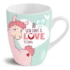 Nici 42712 Tasse Lama All You Need Is Love Porzellan Kaffeetasse Teetasse 310ml -Spielzeug Verkauf 42712 01 HA Frei 2048x1890