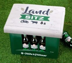 Gilde Bierkasten Sitzkissen "Landsitz" 44x34cm Sitzpolster Schwarz 42945 -Spielzeug Verkauf 42945 3