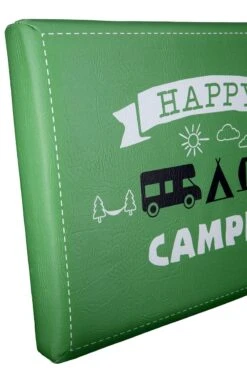 Gilde Bierkasten Sitzkissen "Happy Camper" Ca. 44x34cm Sitzpolster Grün 42979 -Spielzeug Verkauf 42979 2 5