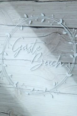 Gilde 44068 Gästebuch Rechteckig Naturfarben Mit 55 Holzscheiben Zum Beschriften -Spielzeug Verkauf 44068 2 9 10