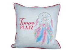 Gilde 44084 Stoffkissen "Traumplatz" Gefüllt Ca. 45x45 Cm