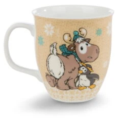 Nici 44149 Tasse Rentier Reny Heart Kaffeetasse Gold 9,5x10cm Winter Glamour -Spielzeug Verkauf 44149 02 ZA Frei 2002x2048