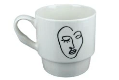 Gilde 44151 Stapeltasse 2teilig "Visione" Schwarz / Weiß Porzellan Geschenkset -Spielzeug Verkauf 44151 4 9