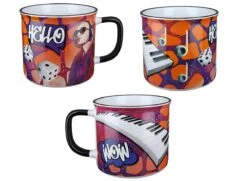 Gilde 44308 Keramik Tasse Streetart "Hello" Ca. 390ml -Spielzeug Verkauf 44308 4 14 1