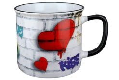 Gilde 44309 Keramik Tasse Streetart "Love" Ca. 390ml -Spielzeug Verkauf 44309 1 2