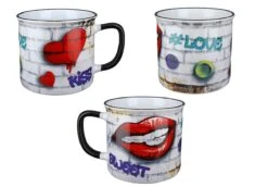 Gilde 44309 Keramik Tasse Streetart "Love" Ca. 390ml -Spielzeug Verkauf 44309 4 14 2