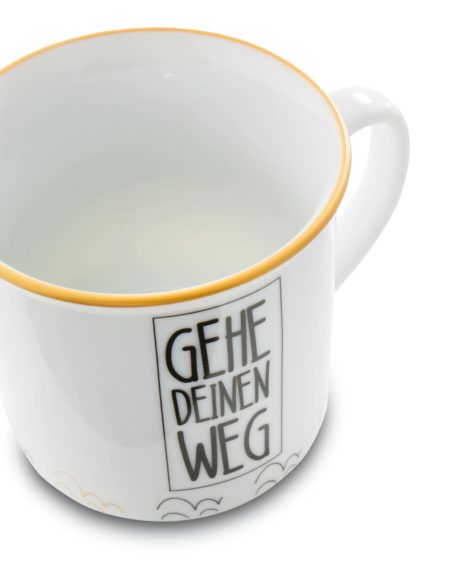 Nici 45013 Porzellantasse Metallic "Gehe Deinen Weg" Lama Kaffeetasse Teetasse 5 Nici 45013 Porzellantasse Metallic "Gehe Deinen Weg" Lama Kaffeetasse Teetasse – Bild 3
