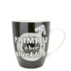 Gilde 46804 Porzellan-Tasse "PRIMITIV Aber Glücklich" Schwarz Ca 360ml Porzellan -Spielzeug Verkauf 46804 2 4