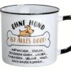 Gilde 46927 Keramik Tasse "Ohne Hund Ist Alles Doof..." Emaille-Design Ca. 390ml -Spielzeug Verkauf 46927 2 8