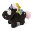 Nici 47374 Schwarzes Einhorn Rainbow Yin & Yang 13cm Stehend Plüsch Kuscheltier