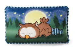 Nici 47879 Kissen Eule Oscar Schlafend Glow In The Dark 43x25cm Plüsch Owlsons