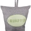 Gilde 50778 Türstopper "Willkommen" Sack Aus Stoff Ca 20cm Grau -Spielzeug Verkauf 50778 3