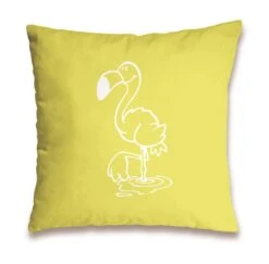 Nici 41943 Kissen Flamingo "RELAX" Baumwolle Bedruckt 37x37cm