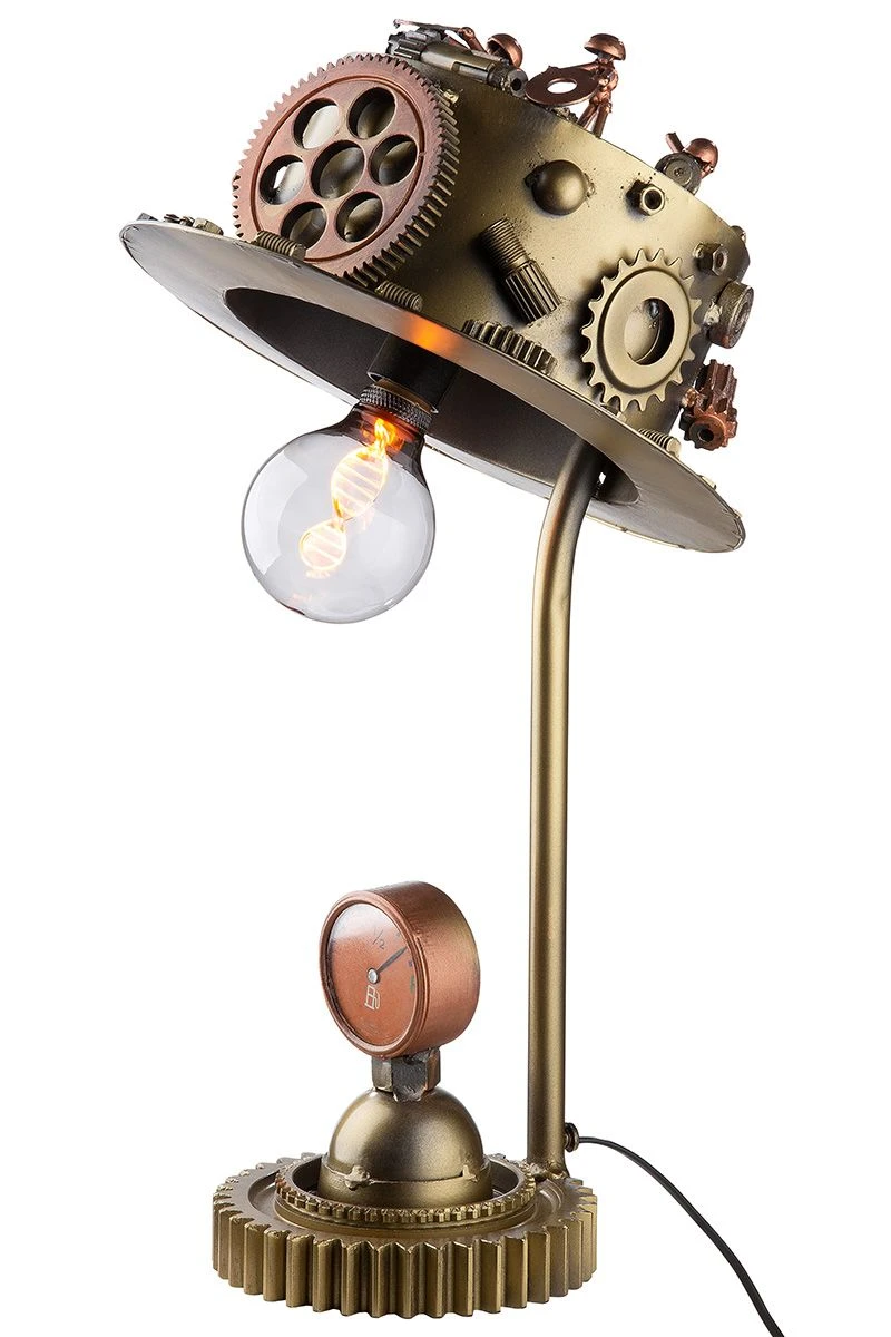 Gilde 68068 Steampunk Lampe Hut Ca. 63 Cm Dekoration 3 Gilde 68068 Steampunk Lampe Hut Ca. 63 Cm Dekoration