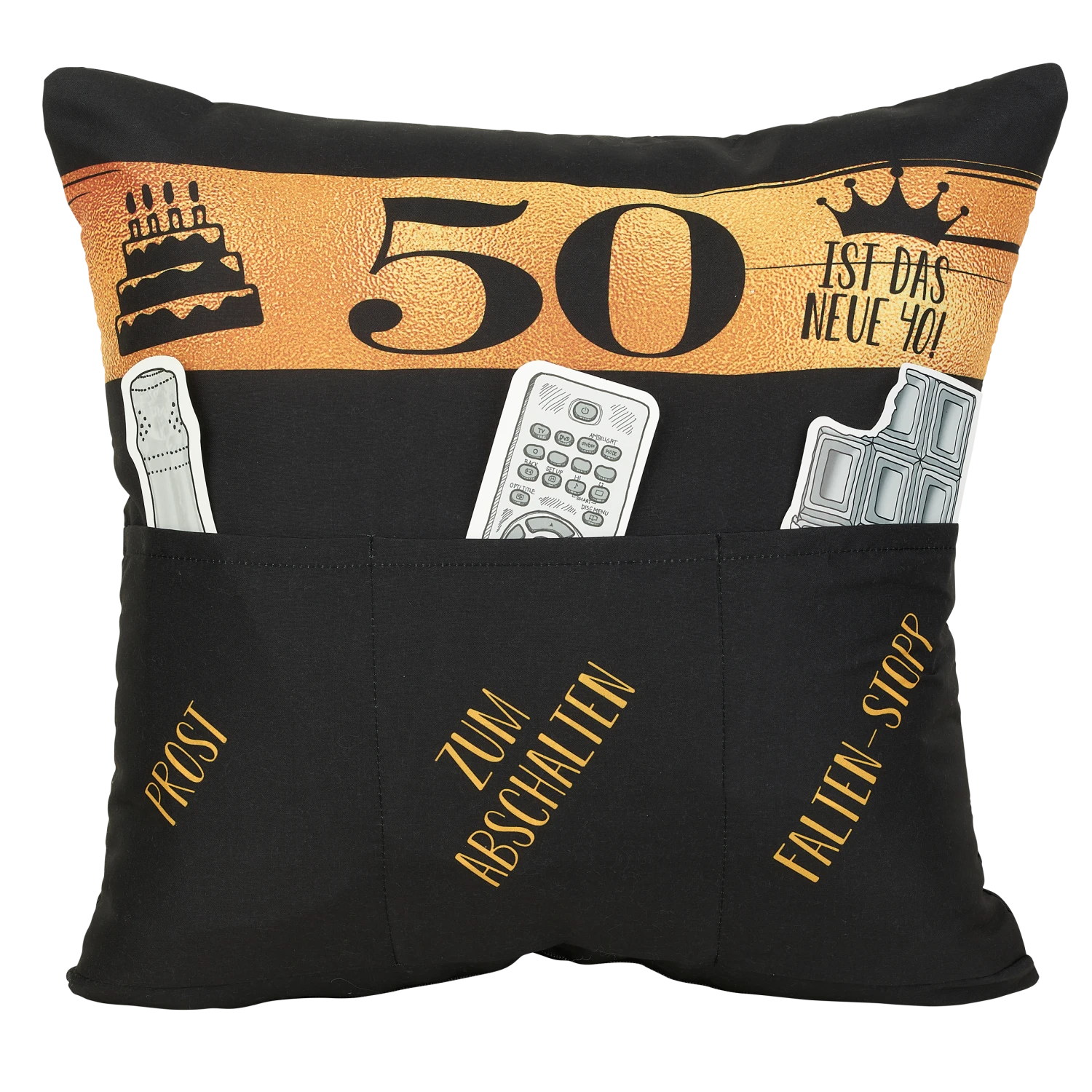Hergo Sofahelden Kissen Mit Taschen 43x43cm - 50. Geburtstag 8776 3 Hergo Sofahelden Kissen Mit Taschen 43x43cm - 50. Geburtstag 8776
