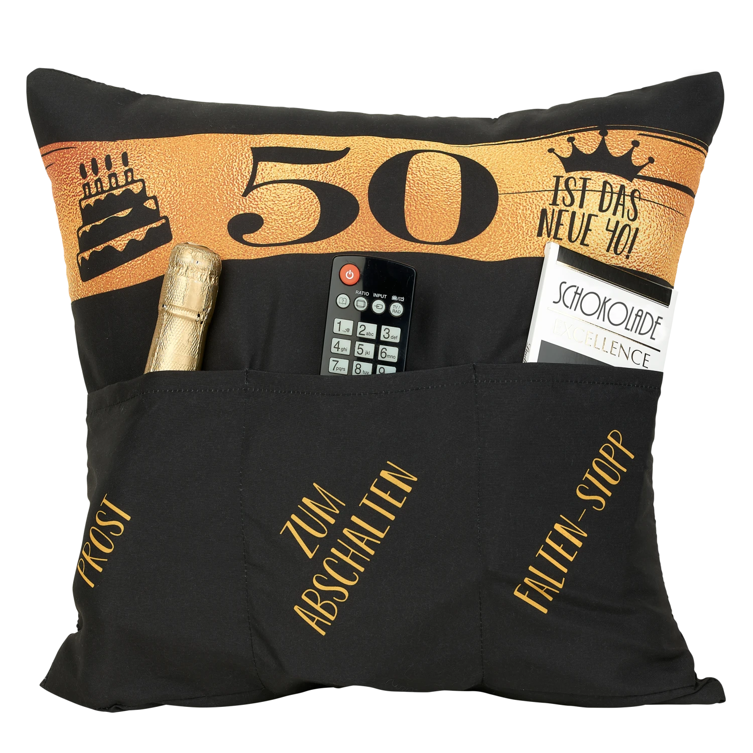Hergo Sofahelden Kissen Mit Taschen 43x43cm - 50. Geburtstag 8776 4 Hergo Sofahelden Kissen Mit Taschen 43x43cm - 50. Geburtstag 8776 – Bild 2