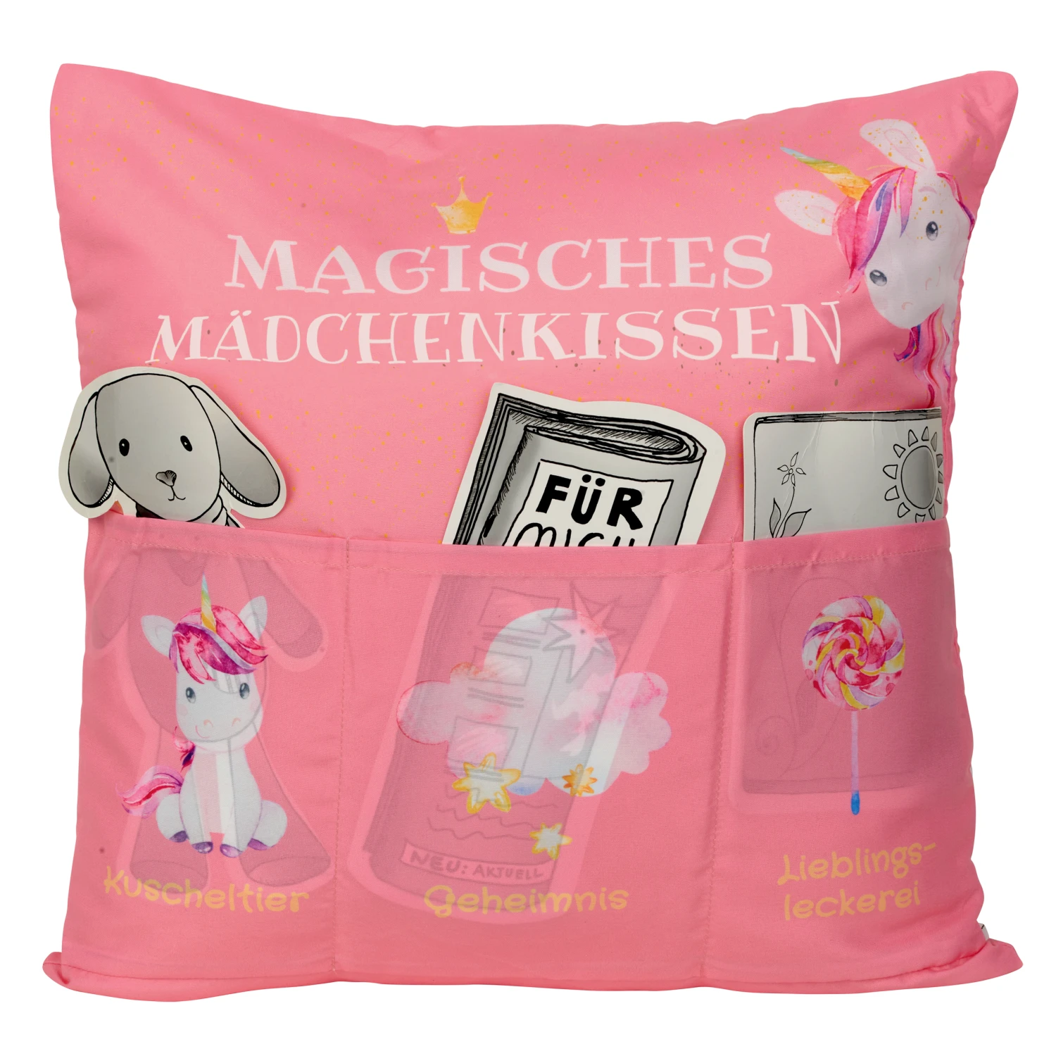 Hergo Sofahelden Kissen Mit Taschen 43x43cm - Mädchenkissen 8840 4 Hergo Sofahelden Kissen Mit Taschen 43x43cm - Mädchenkissen 8840 – Bild 2