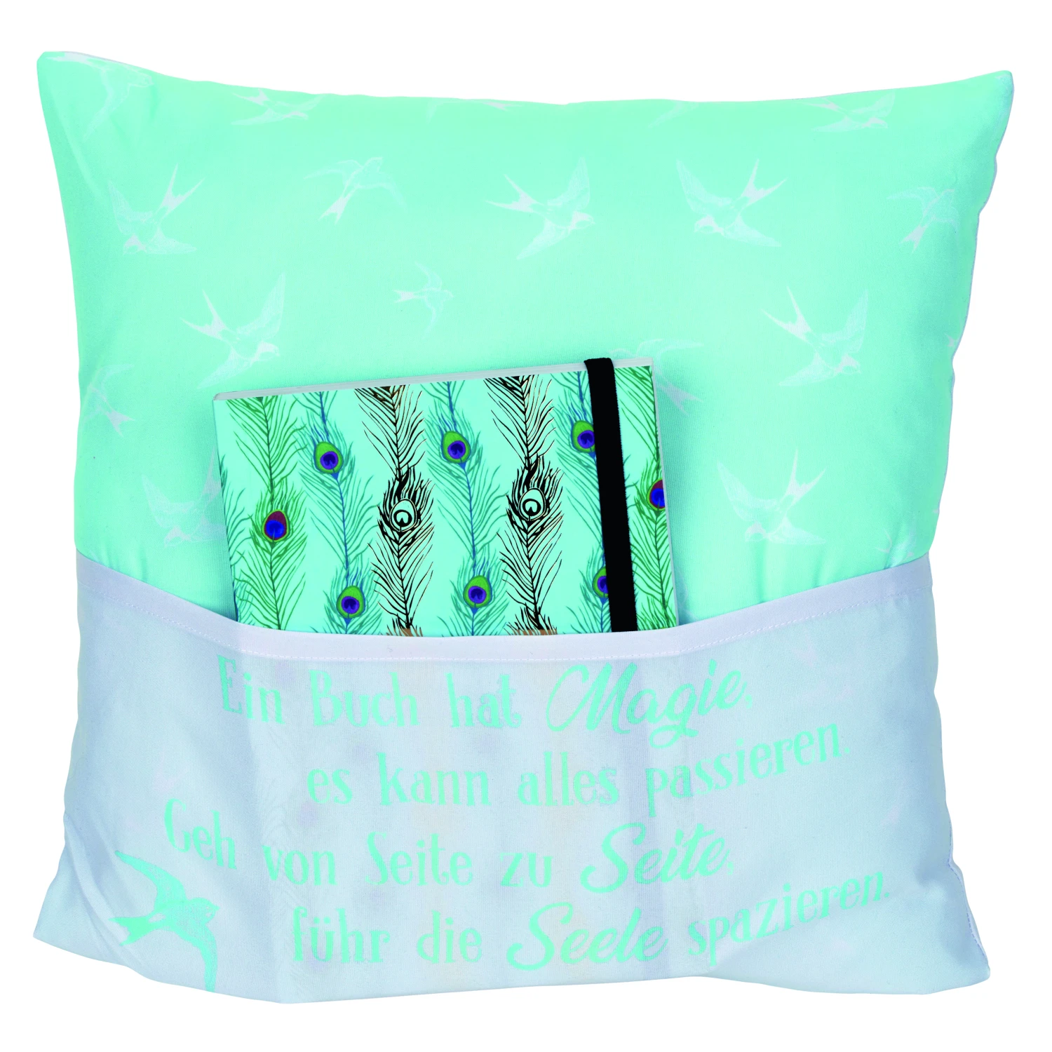 Hergo Sofahelden Kissen Mit Taschen 43x43cm - Lesekissen - Magie 9029 3 Hergo Sofahelden Kissen Mit Taschen 43x43cm - Lesekissen - Magie 9029