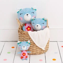 Nici 90427 Lemon Ribbon Katze 35cm Plüsch Kuscheltier Schlenker -Spielzeug Verkauf 90426 1pt