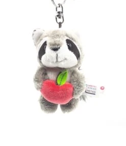 Nici 90792 Schlüsselanhänger Waschbär Rod Mit Apfel 10cm Plüsch Taiwan Limited -Spielzeug Verkauf 90792 3