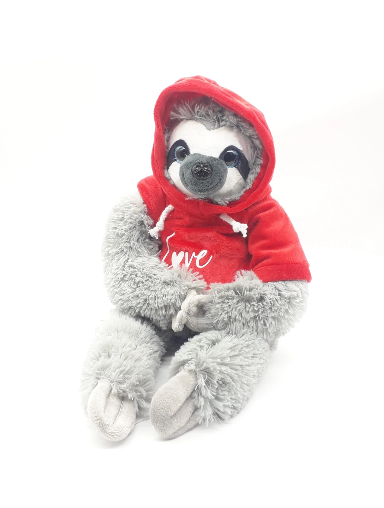 Faultier Sloth Mit Rotem Hoodie Love Plüsch Kuscheltier Liebe 30cm 3 Faultier Sloth Mit Rotem Hoodie Love Plüsch Kuscheltier Liebe 30cm