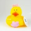 Gummiente Badeente Mit Quietsche - Be Mine Mit Rosa Schleife -Spielzeug Verkauf Gummiente Badeente mit Quietsche Be Mine mit rosa Schleife