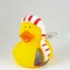 Gummiente Badeente Mit Quietsche - Pirat Mit Rot-weißem Tuch 1 Gummiente Badeente Mit Quietsche - Pirat Mit Rot-weißem Tuch -Spielzeug Verkauf Gummiente Badeente mit Quietsche Pirat mit rotem weissem Tuch