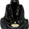 Der Tod Als Teelichthalter Ca. 16cm Handbemalt Dekofigur MC30635