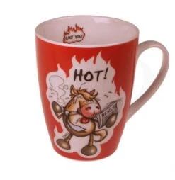 Nici 23641 Tasse Pferd "HOT!" Porzellan Ø8,5cm Like You! Farm Friends
