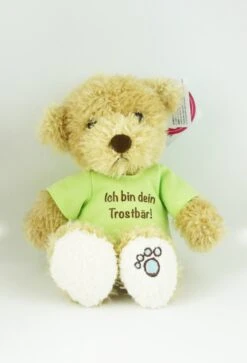 Schaffer 2180 Teddy Luca Mit T-Shirt "Ich Bin Dein Trostbär!" Ca 18cm Plüsch -Spielzeug Verkauf Schaffer 2180 Teddy Luca mit Shirt 1